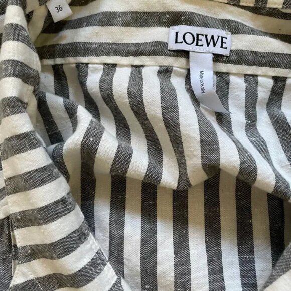 LOEWE asymmetrical striped button-up - Picture 4 of 6